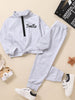 Kids SMILE Half Zip Sweatshirt and Joggers Set