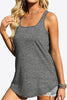 Curved Hem Square Neck Tank