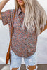 Ditsy Floral Button-Up Short Sleeve Shirt