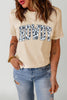 Round Neck Short Sleeve HOWDY Graphic Tee