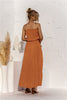 Strapless Tie Waist Tiered Maxi Dress