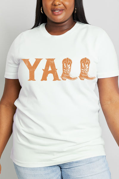 Simply Love Full Size YALL Graphic Cotton Tee