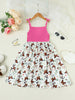 Butterfly Print Bow Detail Dress