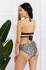Marina West Swim Summer Splash Halter Bikini Set in Black