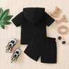 Kids MAMA'S BOY Graphic Short Sleeve Hoodie and Shorts Set